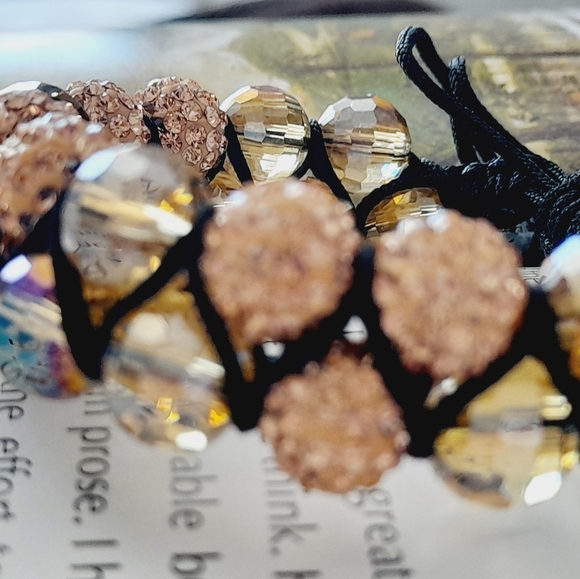 2/$30 Double Chballa Rose Gold Crystal Bracelet - Picture 7 of 10